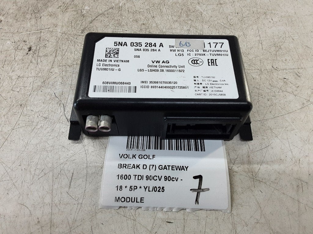 COMPUTER Volkswagen Golf VII Variant (AUVV) (5NA035284A), Gebruikt, Volkswagen, Volkswagen AG, Kundenbetreuung@volkswagen.de