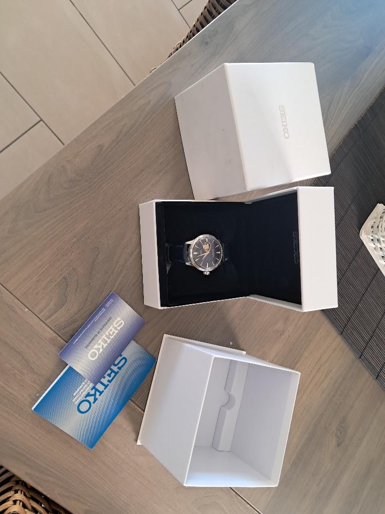 SEIKO Presage SSA405J1, Handtassen en Accessoires, Horloges | Heren, Ophalen, Seiko, Leer, Staal