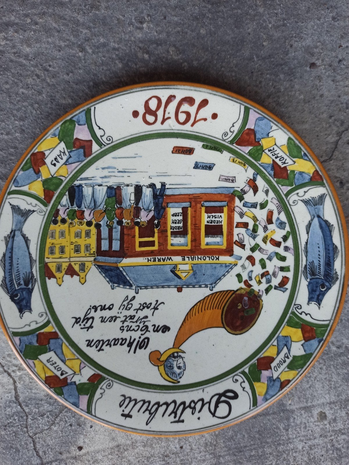 antieke bord uit de eerste wereldoorlog, Antiek en Kunst, Ophalen