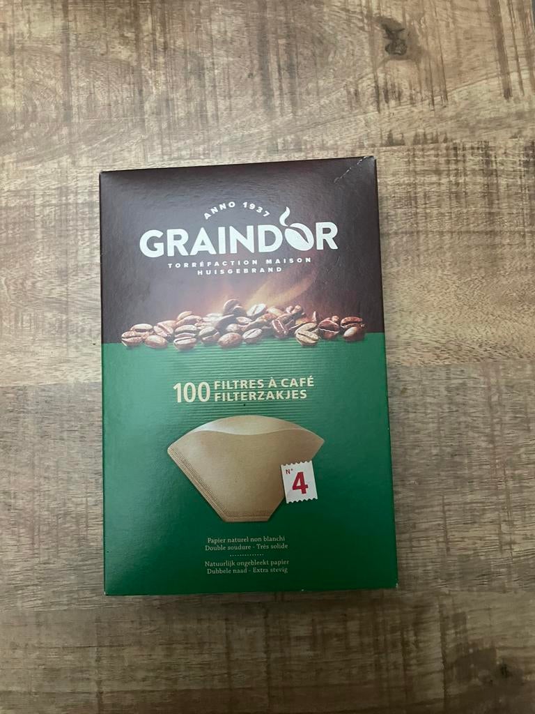 Koffie filterzakjes 100 stuks maat 4, Enlèvement