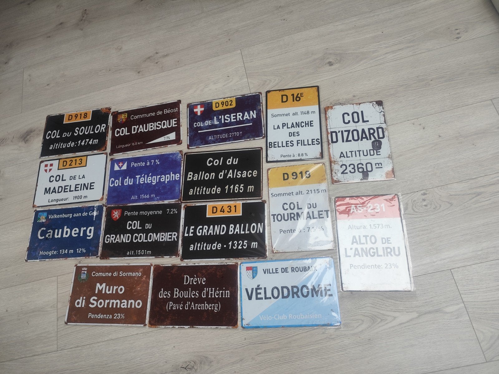 Plaques métalliques cyclisme neuves emballées.Envoi possible, Collections, Enlèvement ou Envoi