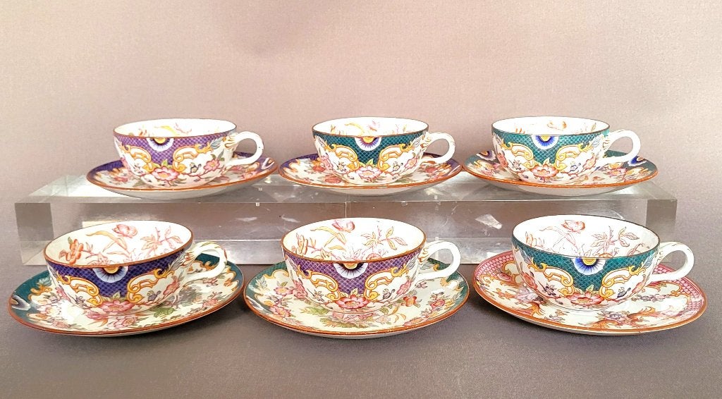 ✔️Sarreguemines Minton porselein, Antiek en Kunst, Antiek | Servies compleet, Verzenden