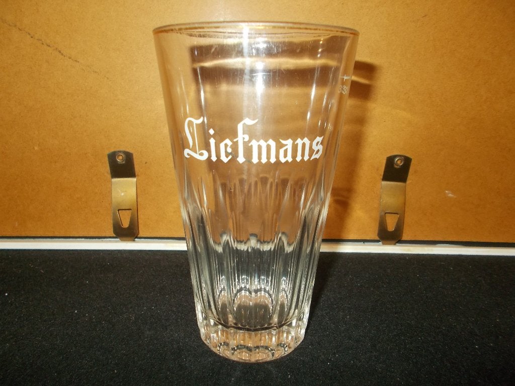Oud glas Liefmans 33cl - klein logo - Oudenaarde - 332gram, Enlèvement, Utilisé, Verre ou Verres, Duvel