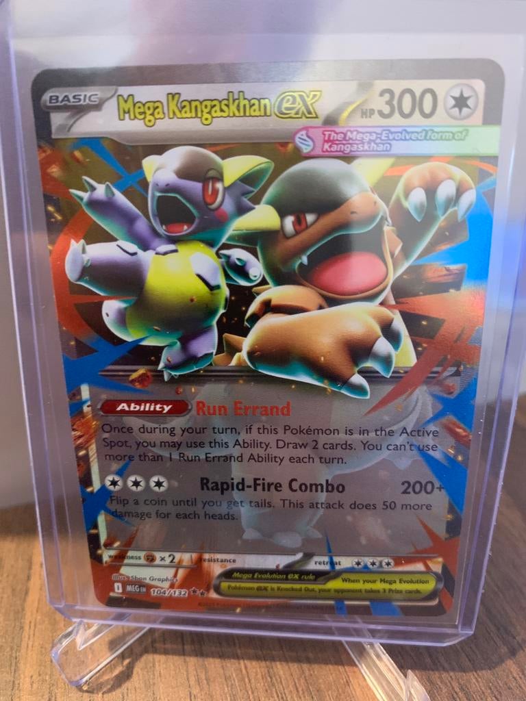 Pokemon mega Kangashkan ex mega evolutions, Ophalen of Verzenden, Zo goed als nieuw