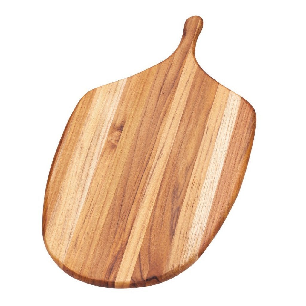 Nieuw | Teakhouten snijplank, Serveerplank - 55x28cm, Neuf, Enlèvement ou Envoi, Planche de service, Coins arrondis