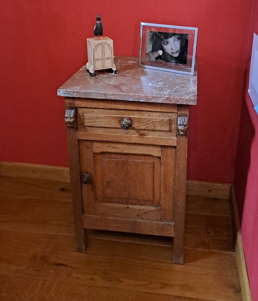 table de nuit chêne, Maison & Meubles, Comme neuf, Moins de 45 cm, Enlèvement, 55 à 70 cm
