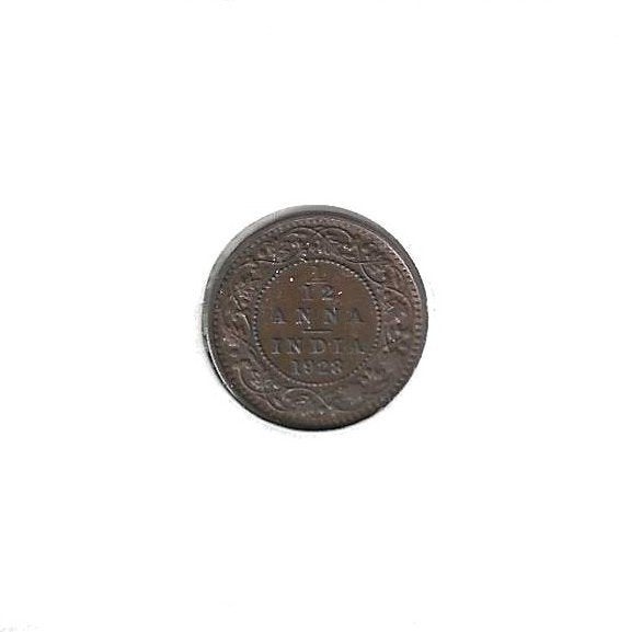 India-Brits, 1/12 Anna 1928 (c)., Postzegels en Munten, Munten | Azië, Ophalen of Verzenden, Zuid-Azië, Losse munt