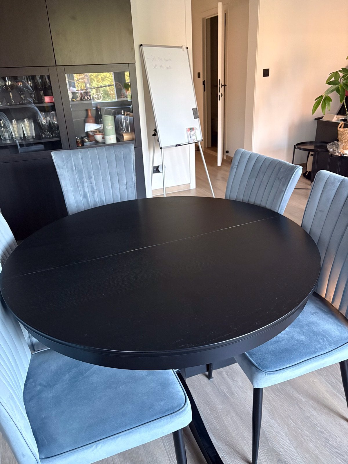 Table de salle à manger Ikea Ingatorp, Enlèvement, Comme neuf, Ovale