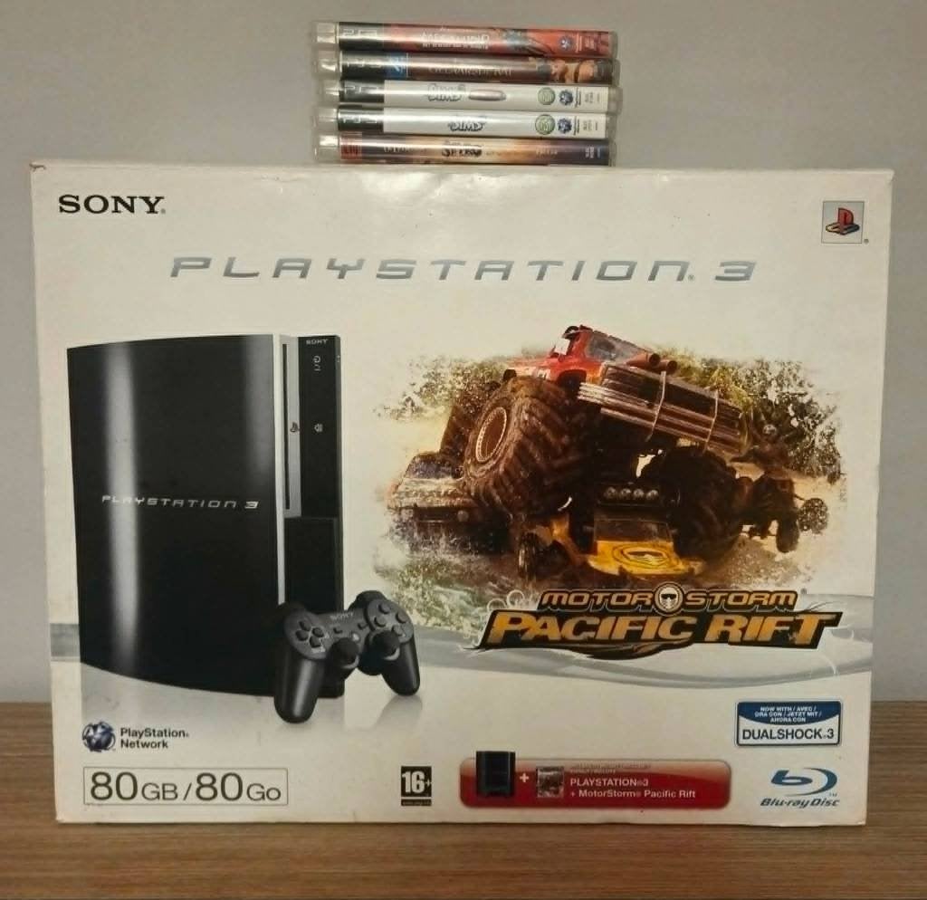 PS3 Phat 80 Go en boîte + 5 jeux + manettes, Consoles de jeu & Jeux vidéo, Consoles de jeu | Sony PlayStation 3, Enlèvement ou Envoi