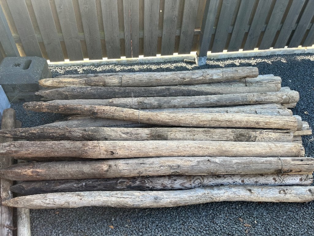 Weidepalen, Ophalen, Gebruikt, Palen, Hardhout