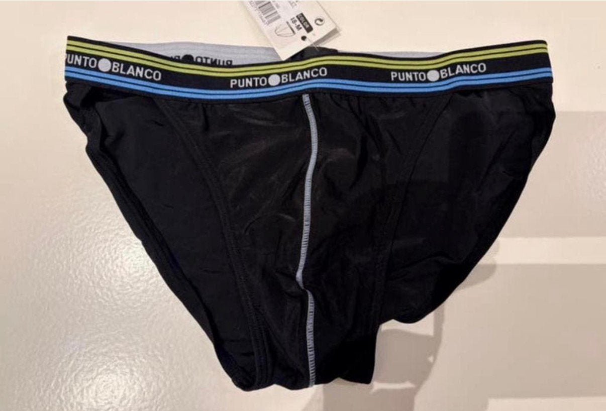 Slip de sport en polyamide Punto Blanco, Envoi, Noir, Slip
