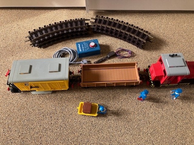 Set de train Playmobil 4025 complet sans boîte, Enfants & Bébés, Enlèvement ou Envoi, Autres séries, Kit complet, Utilisé