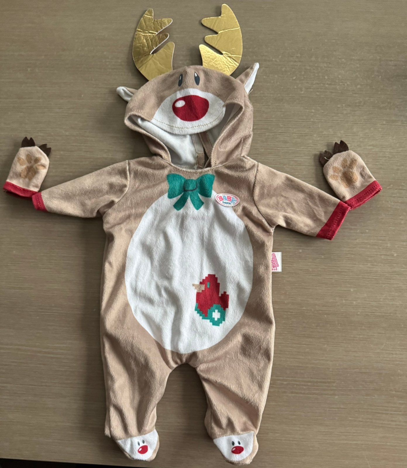 Baby born rendier onesie christmas, Kinderen en Baby's, Ophalen, Nieuw, Babypop