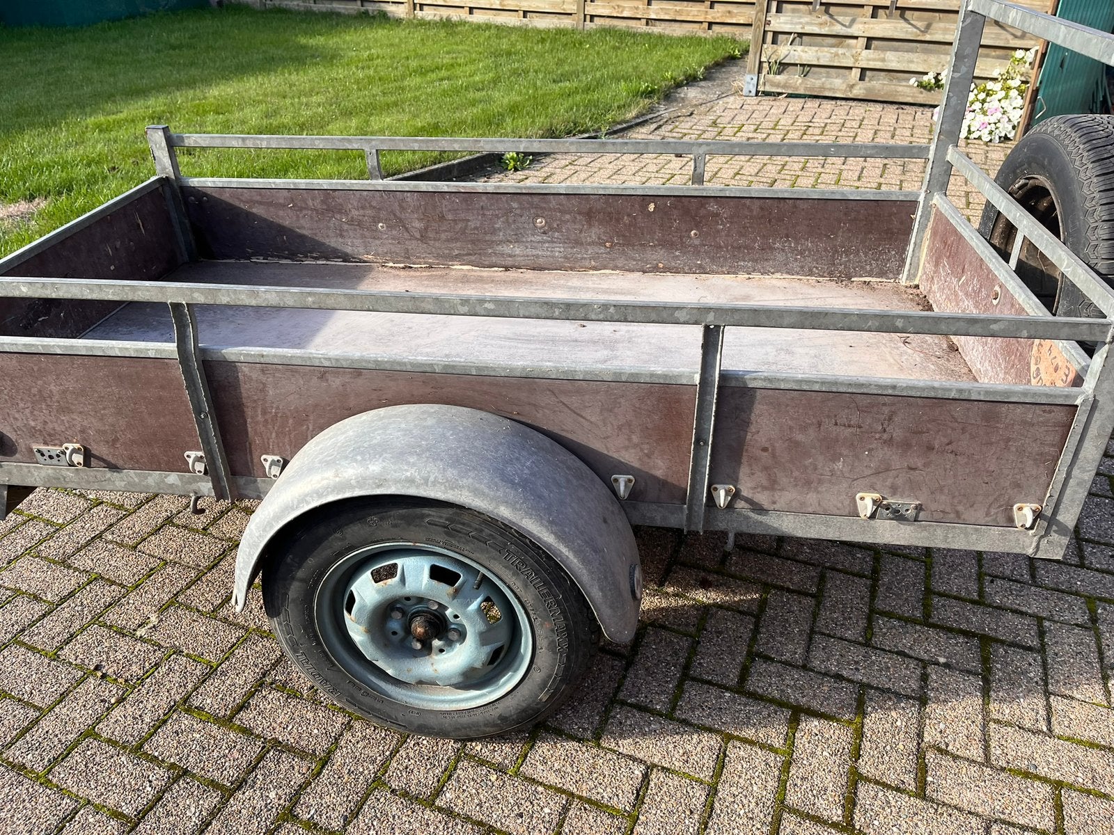Aanhangwagen 2 meter bij 1 meter., Ophalen, Gebruikt