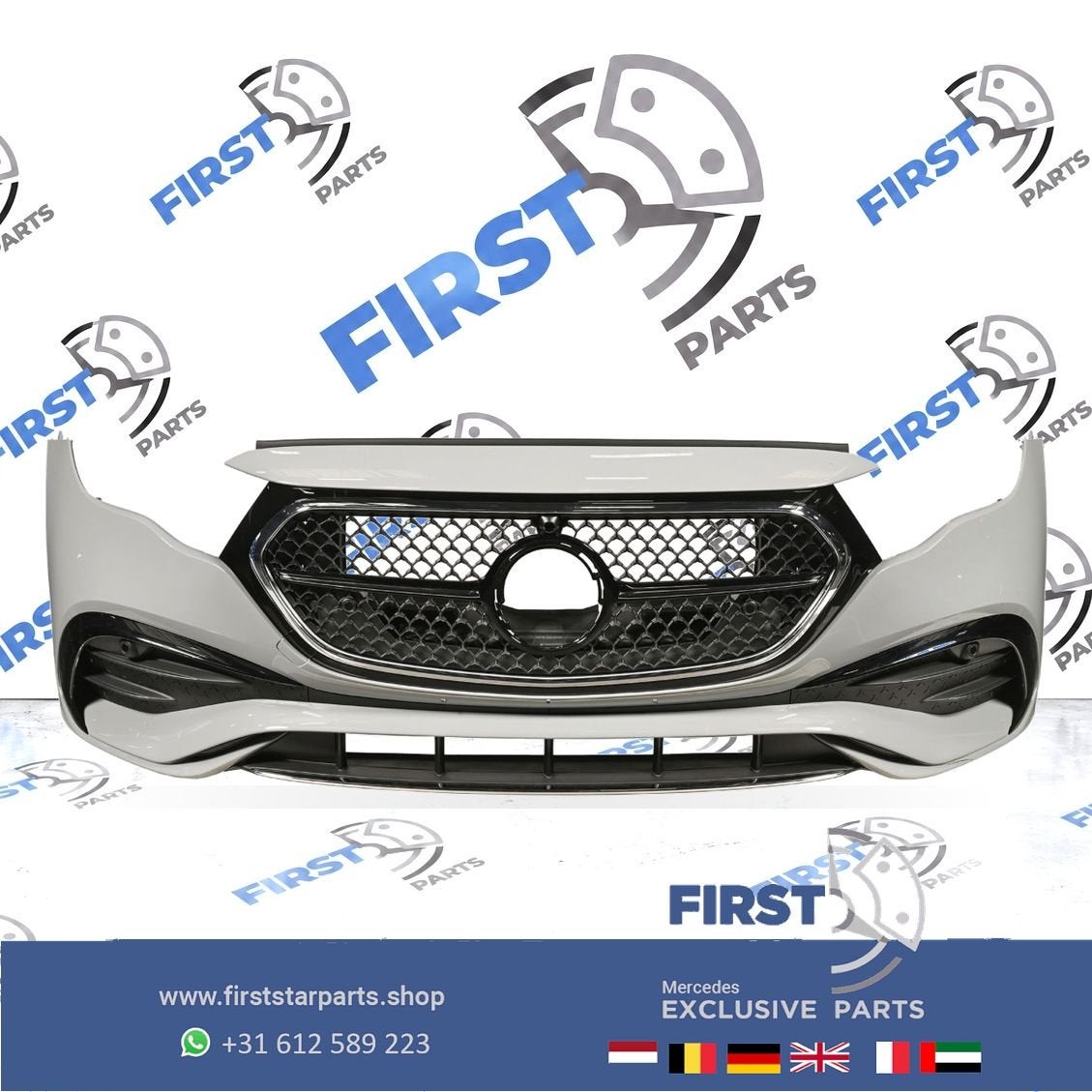 W214 AMG BUMPER MERCEDES E KLASSE 2021-2027 S214 VOORBUMPER, Gebruikt, -, Voor, Ophalen of Verzenden