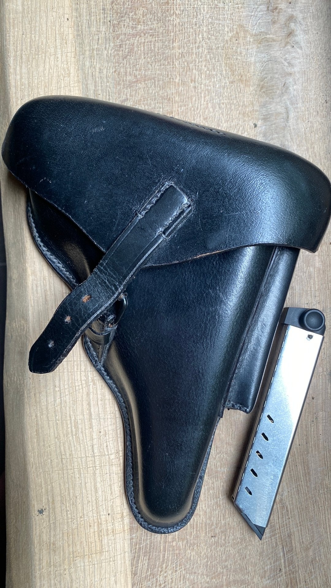 Luger p08 / 9 knall, holster in nieuwstaat, verzameling WOII, Envoi, Neuf
