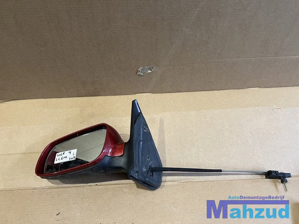 GOLF 4 Links rood LC3X Spiegel buitenspiegel handmatig, Auto-onderdelen, Gebruikt, Volkswagen, Volkswagen AG, Vw@volkswagen.de