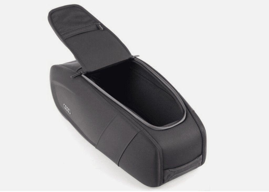 Audi zwarte opbergbox organizer armsteun achterbank 00006110, Autos : Divers, Coffres de toit, Neuf, -, -, -