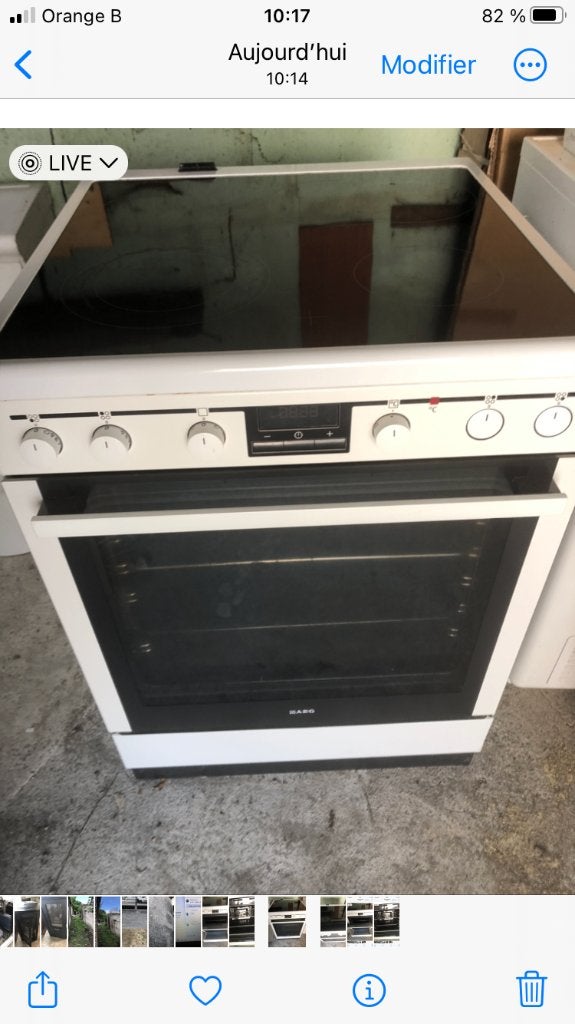 Cuisinière vitrocéramique, Electroménager, Enlèvement