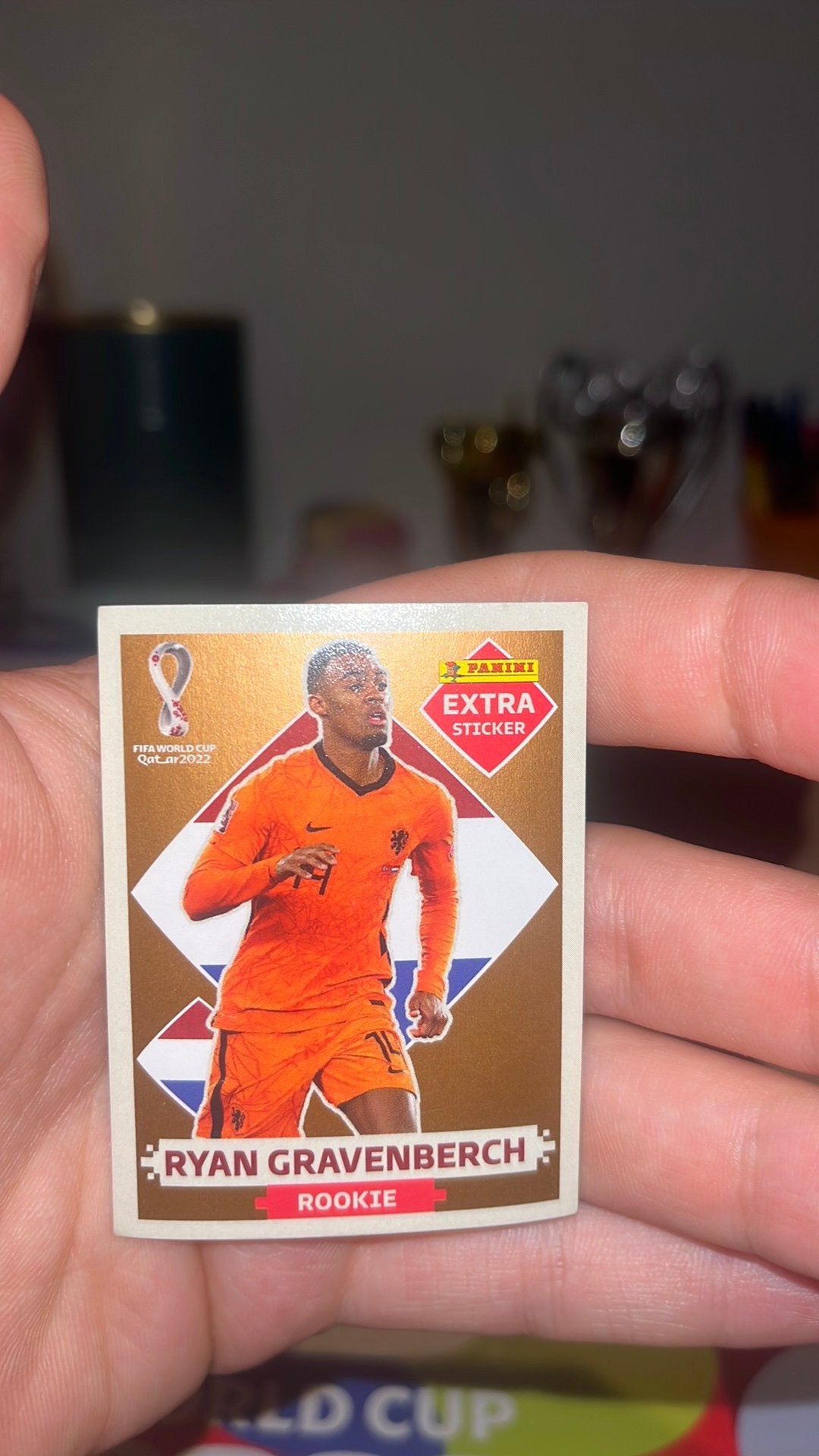 Panini extra stickers rookie Gravenberch, Ophalen of Verzenden, Nieuw, Sport