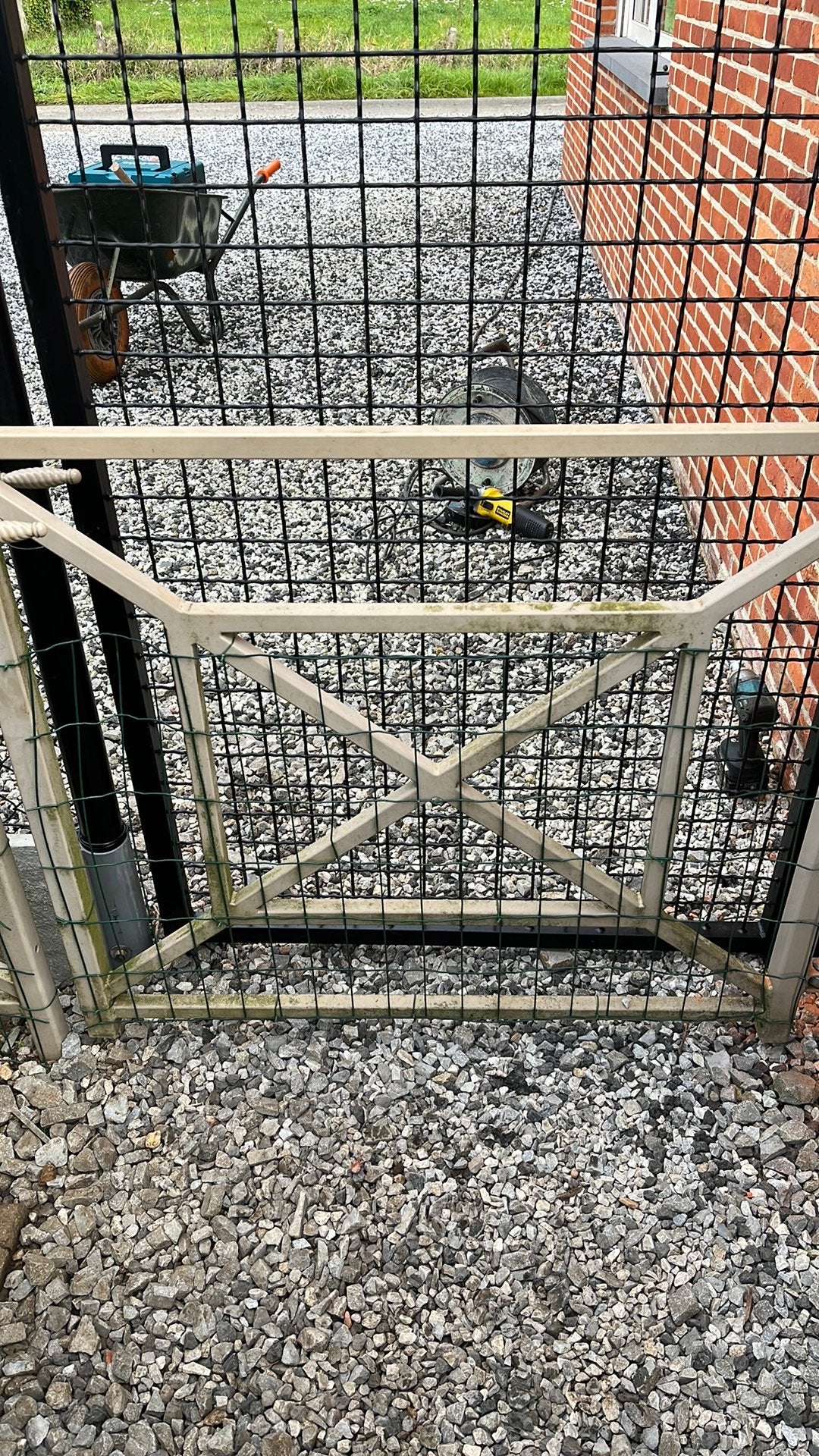 Beige tuinhek, Ophalen, Gebruikt