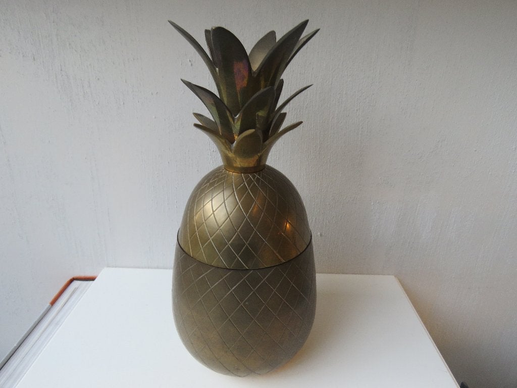 Vintage jaren 70 massief koperen ananas, Ophalen of Verzenden
