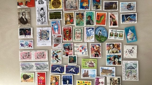 postzegels Frankrijk ,lot;, Enlèvement ou Envoi, Affranchi
