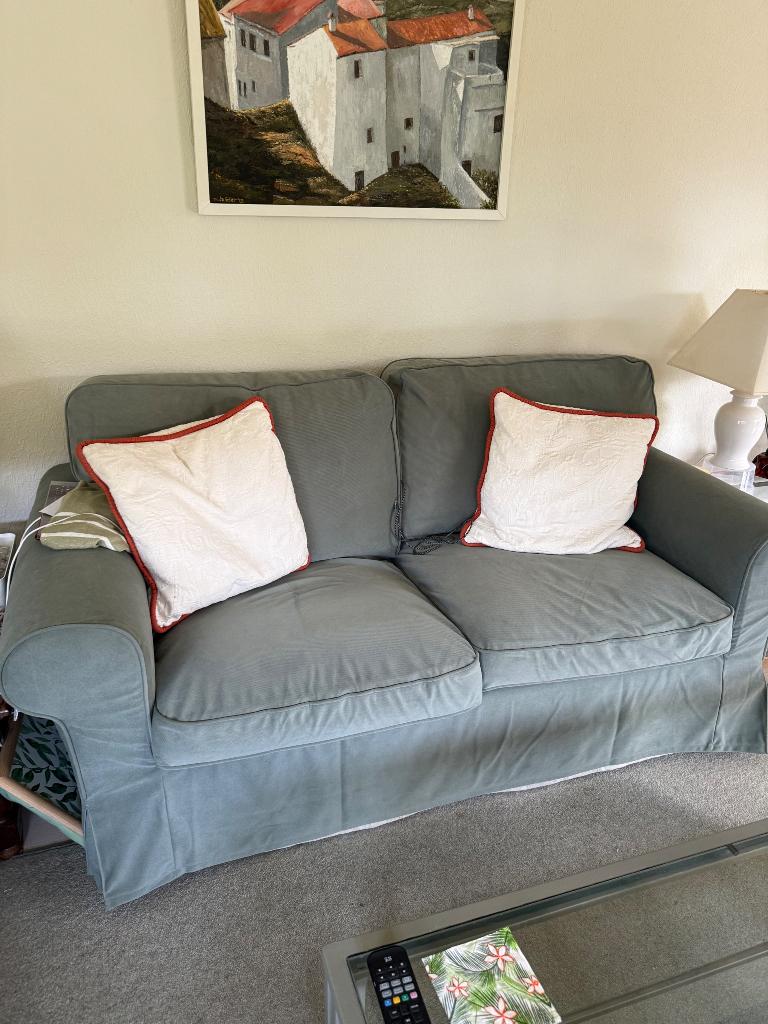Canapé Ektorp Ikea À Donner, Maison & Meubles, Enlèvement, Utilisé, Deux personnes, Banc droit