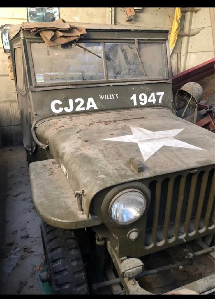 Willys cj2, Autos, Oldtimers & Ancêtres, Achat, Boîte manuelle, Autres couleurs, 2 portes