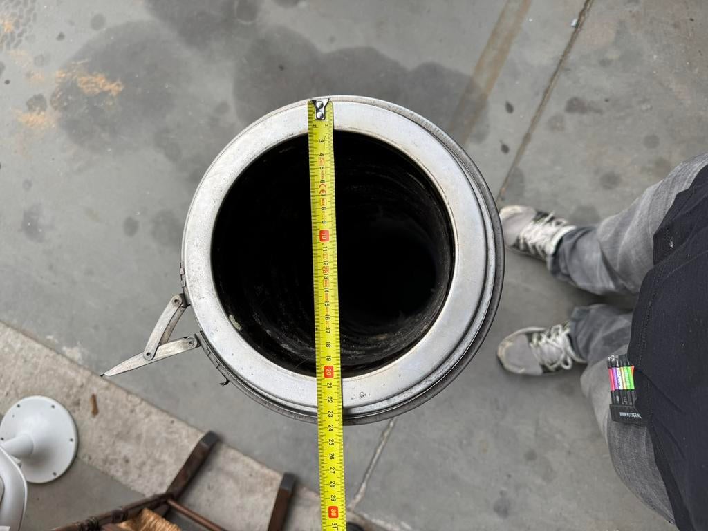 Dubbelwandige inox eindstuk, Doe-het-zelf en Bouw, Ophalen, Zo goed als nieuw