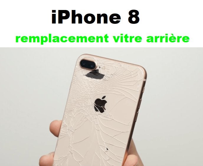 Remplacement vitre arrière iPhone 8 pas cher à Bruxelles 50€, Enlèvement, Apple