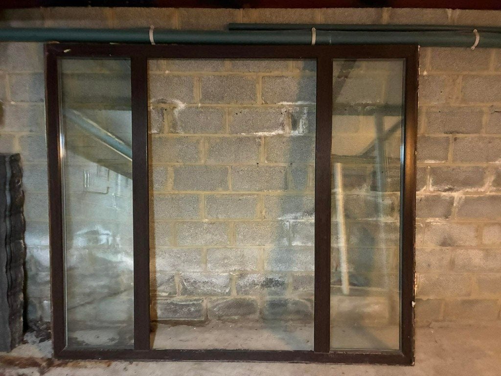 Châssis PVC (Triple vitrage), Bricolage & Construction, Châssis & Portes coulissantes, Enlèvement, Utilisé, Vitre comprise