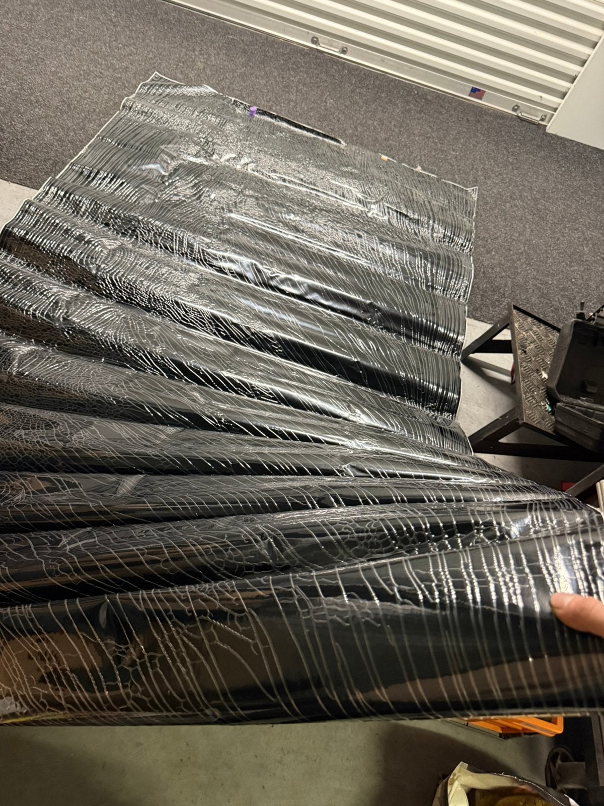 5 meter zwarte wrapfolie – ongebruikt – auto wrapping, Enlèvement, Comme neuf, Film