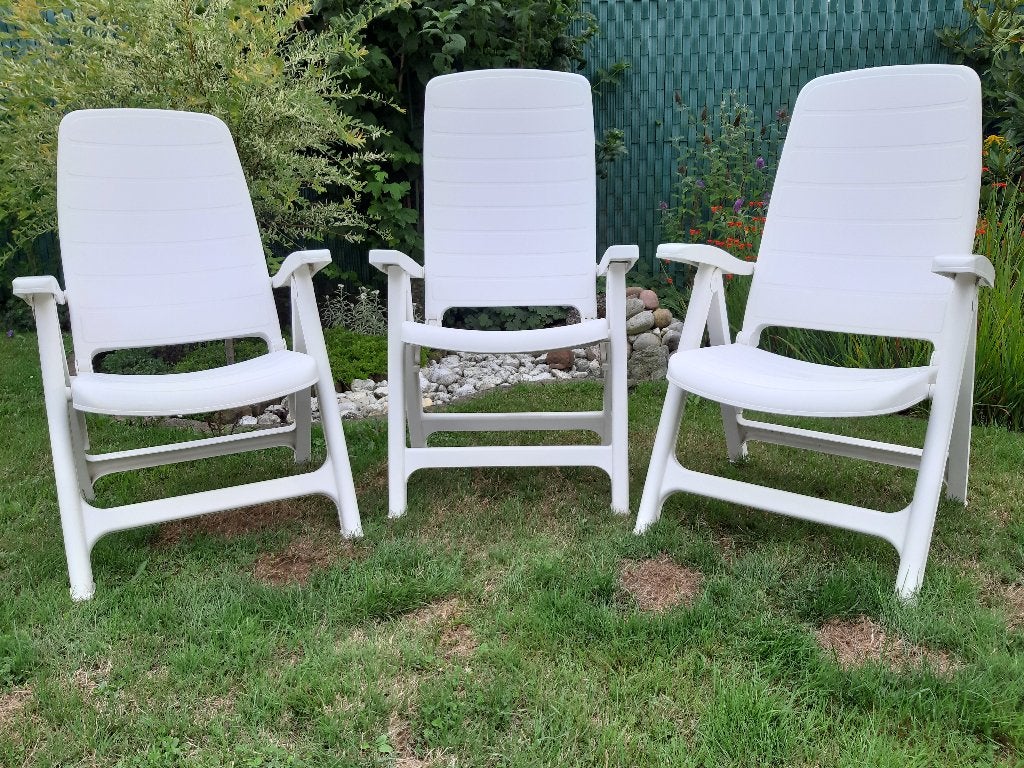 chaises de jardin avec dossier réglable, Enlèvement, Utilisé, Ajustable