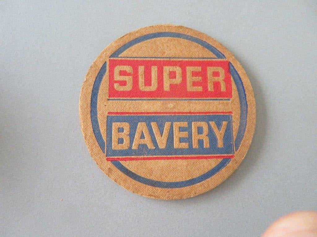 oud bierviltje Super Bavery Couillet Brouwerij, Ophalen of Verzenden, Zo goed als nieuw, Viltje(s), Overige merken