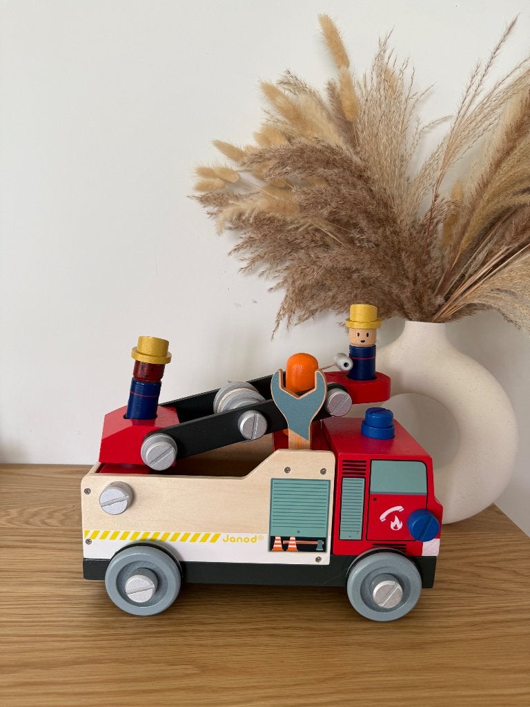 Janod brandweerwagen, Enlèvement, Neuf, Jouet à Rouler ou à Bascule