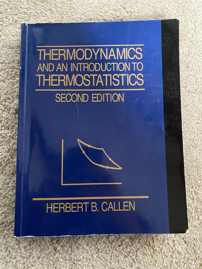 Callen Thermodynamics 2e Thermostatistics ISBN 0471862568, Boeken, Ophalen of Verzenden, Beta, Gelezen, Hoger Onderwijs