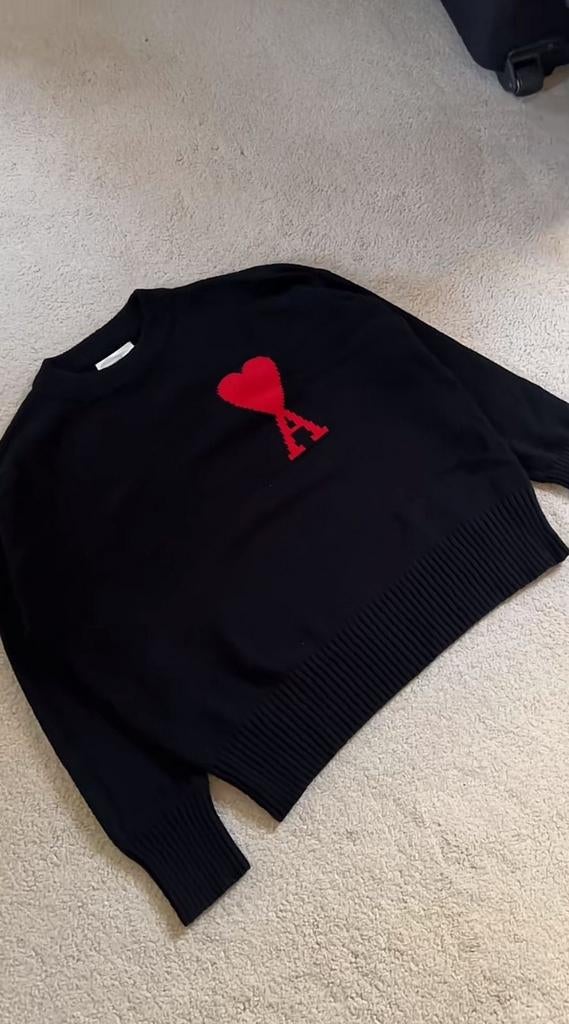 Ami Paris, Kleding | Heren, Truien en Vesten, Ophalen, Ami Paris, Zwart, Nieuw