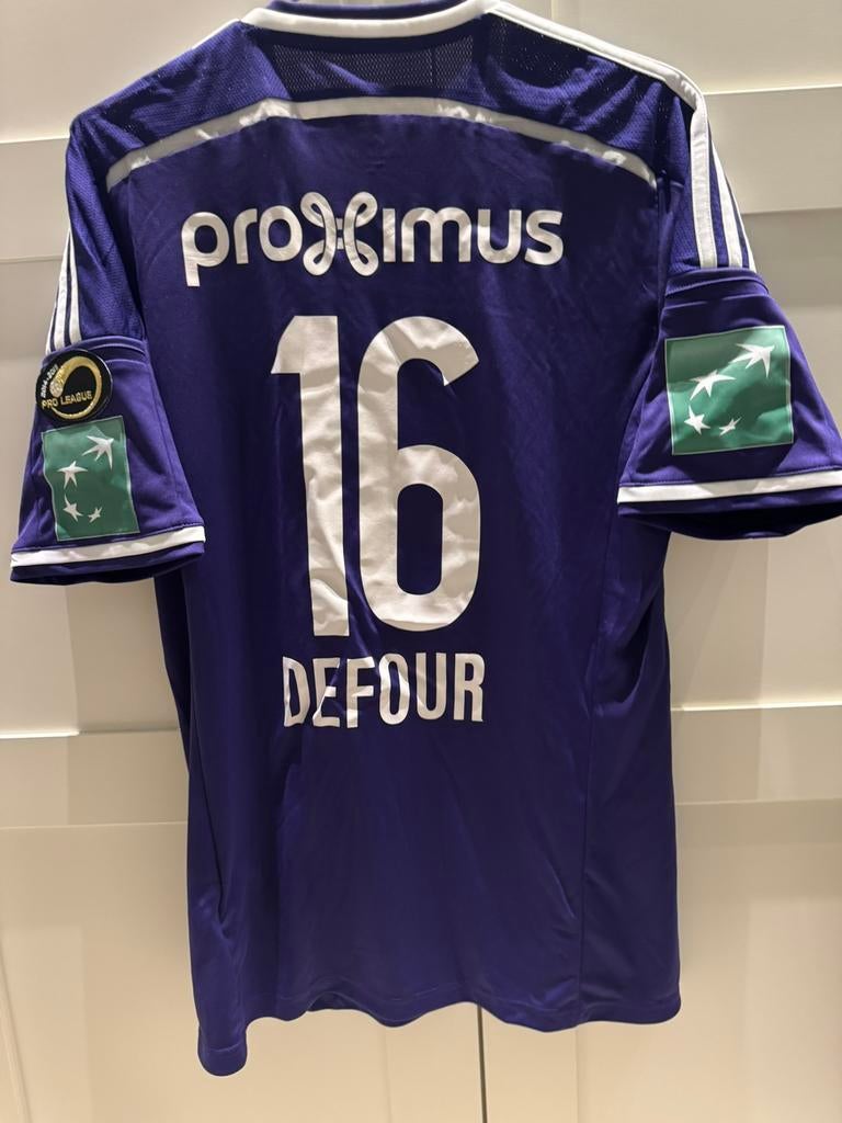 Matchworn shirt RSC Anderlecht - Steven Defour, Verzenden, Gebruikt, Shirt