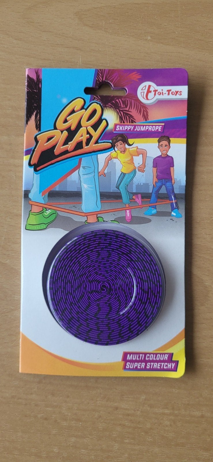 Paars-zwarte Skippy Jumprope, Etoi-Toys, Ophalen, Nieuw