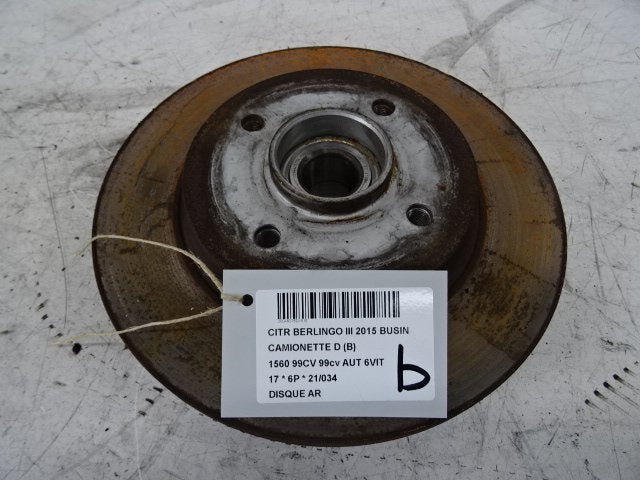 FREIN DISQUE ARRIÈRE Citroën Berlingo (01-2008/06-2018), Utilisé, Citroën