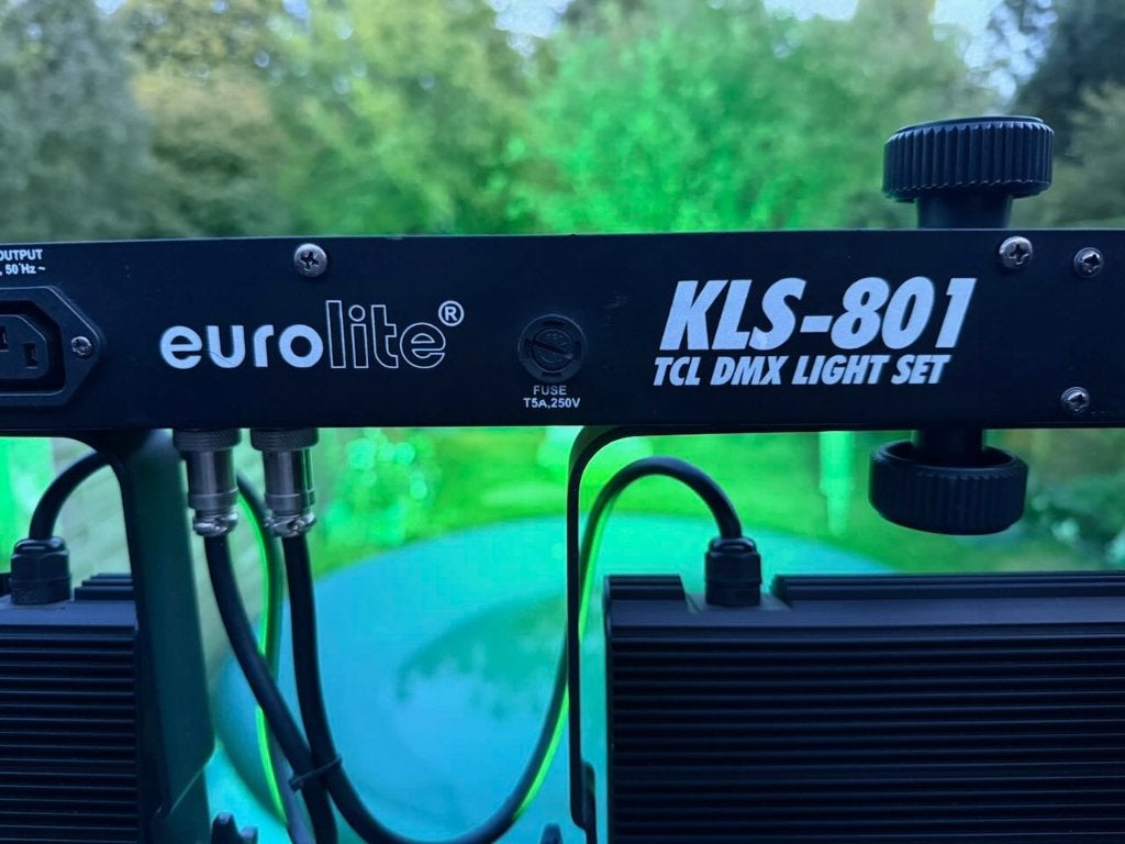 Complete Eurolite lichtset – 2x KLS-801 + Color Chief, Ophalen, Gebruikt, Licht, Geluidgestuurd