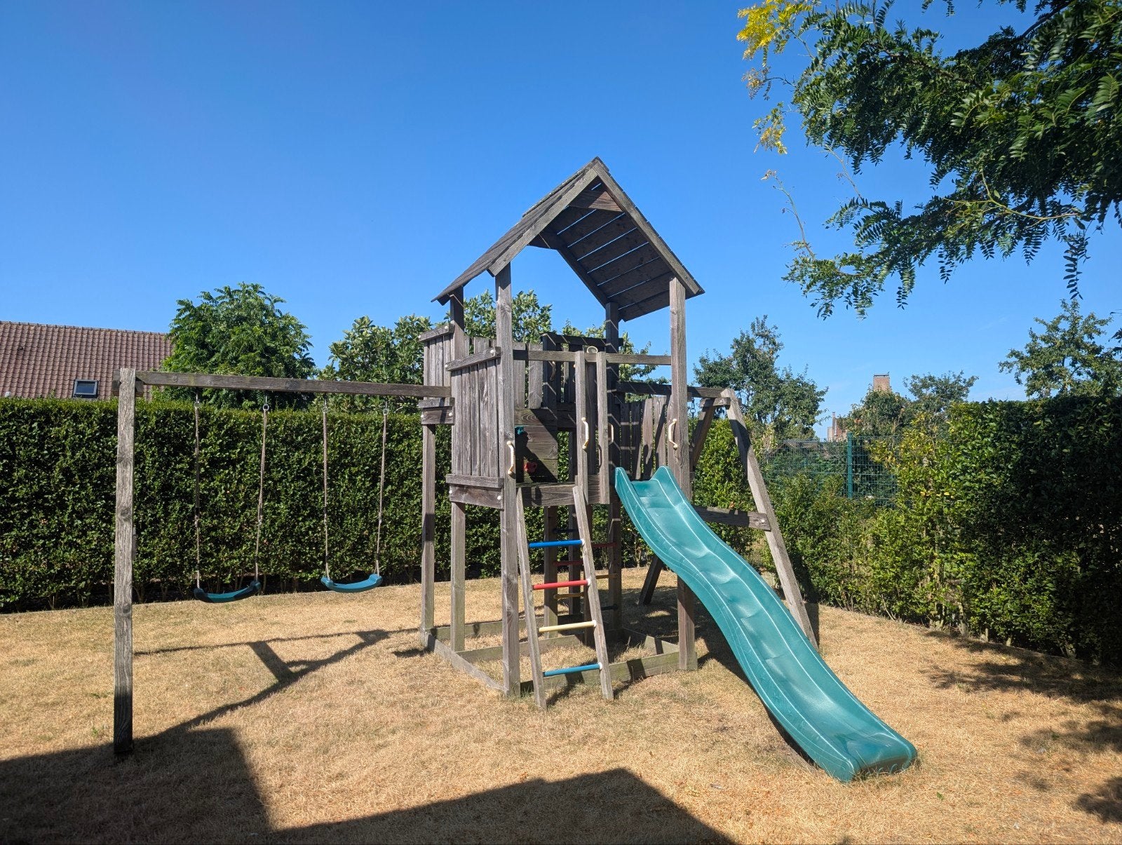 Speeltoestel Jungle Gym met (reserve) accessoires, Ophalen, Gebruikt, Glijbaan