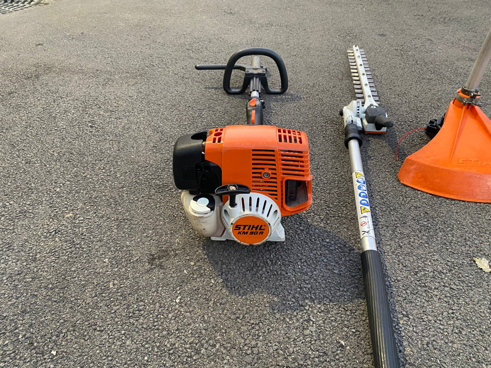 Combi système Stihl km90, Tuin en Terras, Ophalen, Gebruikt