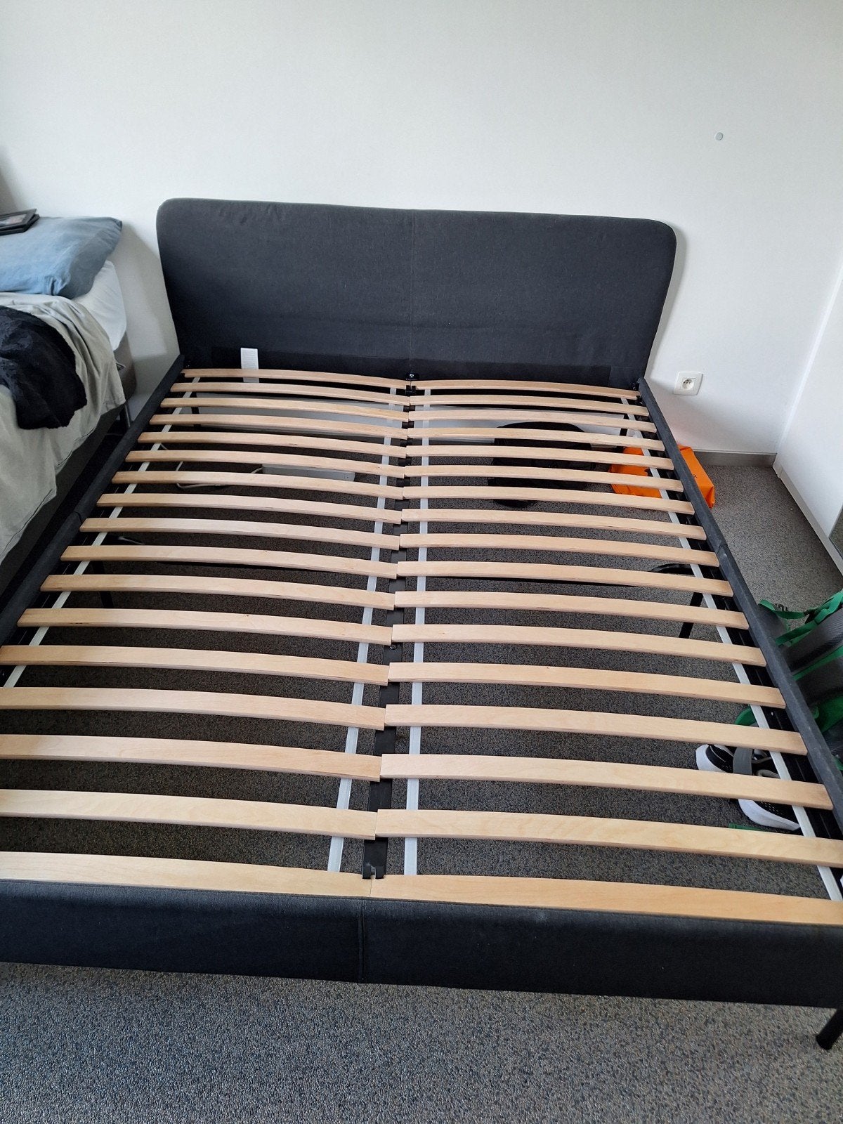 Ikea SLATTUM 160-200 bed, Maison & Meubles, Chambre à coucher | Lits, Enlèvement, Comme neuf, 200 cm, 160 cm