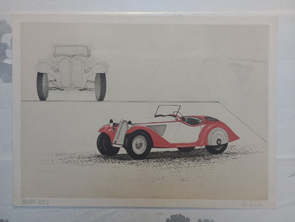 Gravure BMW 315-1 numérotée signée Cendor 79, B58, Enlèvement ou Envoi, Utilisé, Voitures