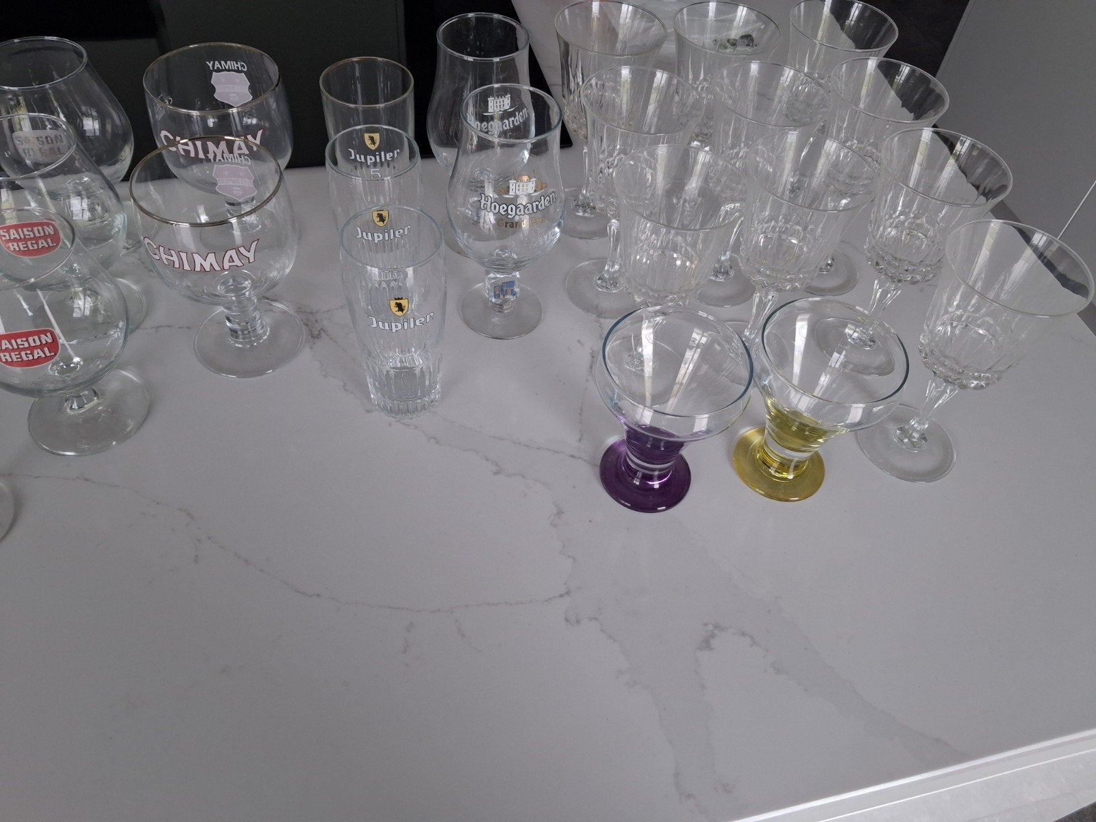 ensemble de verres cristal et autres, Enlèvement