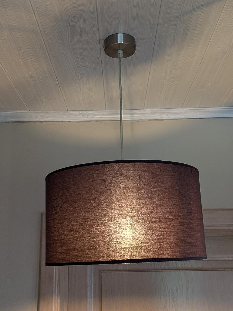Plafondlamp, Huis en Inrichting, Lampen | Plafondlampen, Ophalen, Zo goed als nieuw, Stof