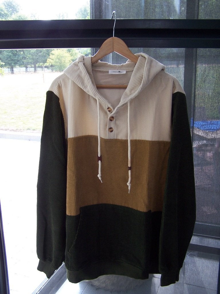 2 Hoodies ribfluweel (corduroy)–L–zeer goede staat - 20€/2st, Maat 52/54 (L), Meerkleurig, ChArmkp, Ophalen of Verzenden