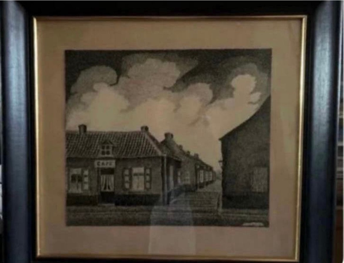 Schilderij van Boussu gesigneerd uit 1959, Ophalen, Gesigneerd